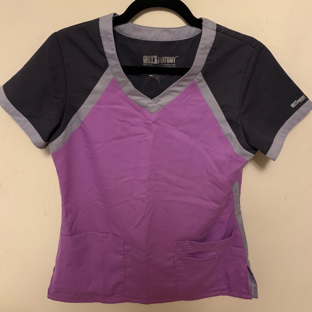 Grey’s Anatomy Tri-colored Scrub Top S